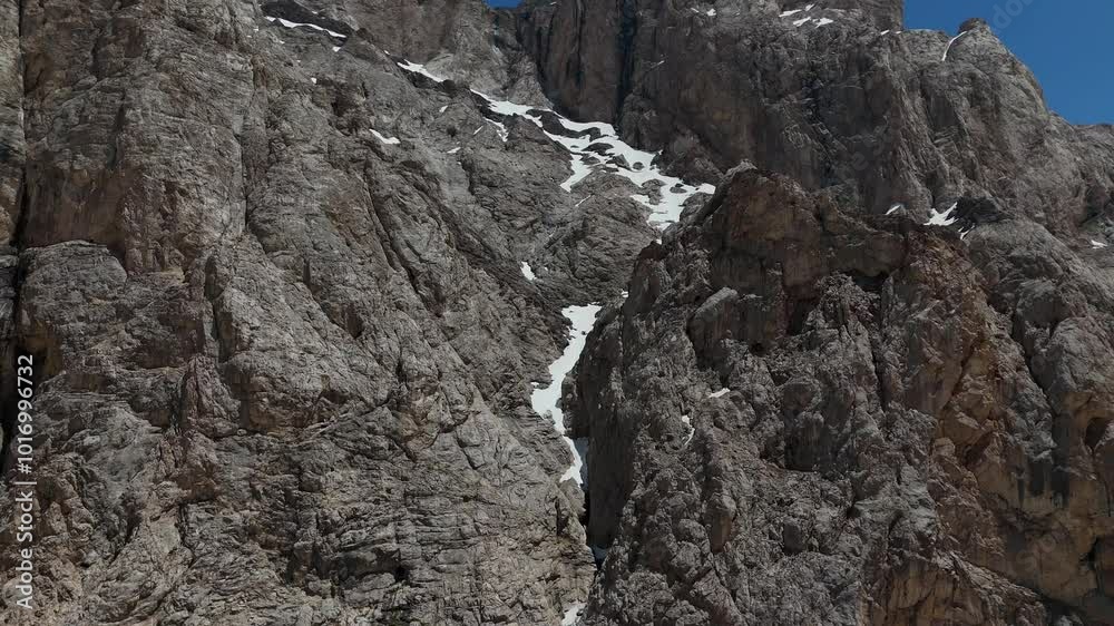 Aerial Melting Snows on range of mountain 4K Stock Video Aerial Melting Snows on range of mountain 4K Stock Video