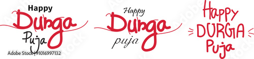 durga puja tyography.eps