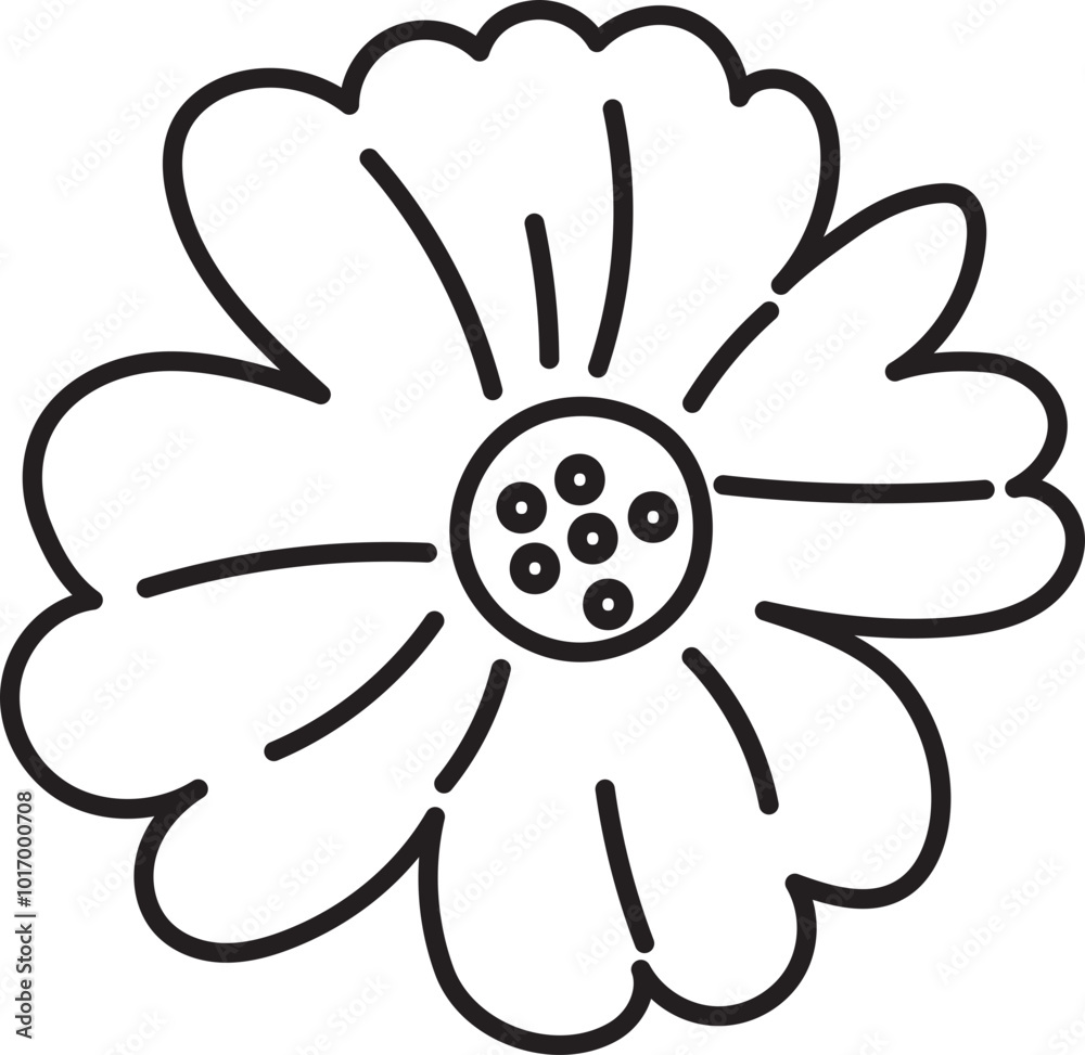 flower floral decoration outline clipart flower floral decoration outline clipart