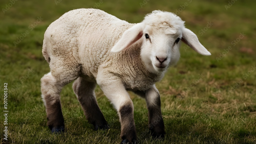 Obraz premium sheep in the field