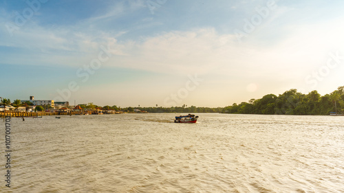 Vista da cidade de Barcarena no Pará