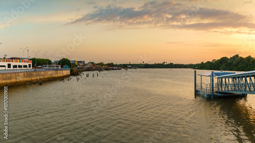 Orla da cidade de Barcarena no Pará