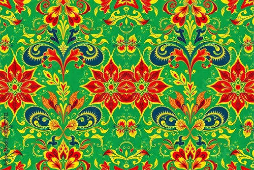 set of seamless patterns with flowers