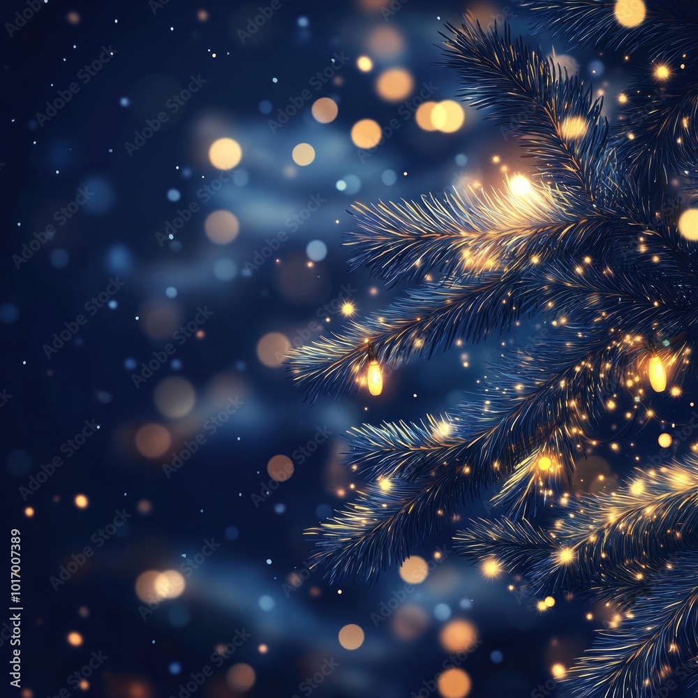 Abstract tree branches with yellow orbs on a dark blue background for smartphone wallpaper Abstract tree branches with yellow orbs on a dark blue background for smartphone wallpaper