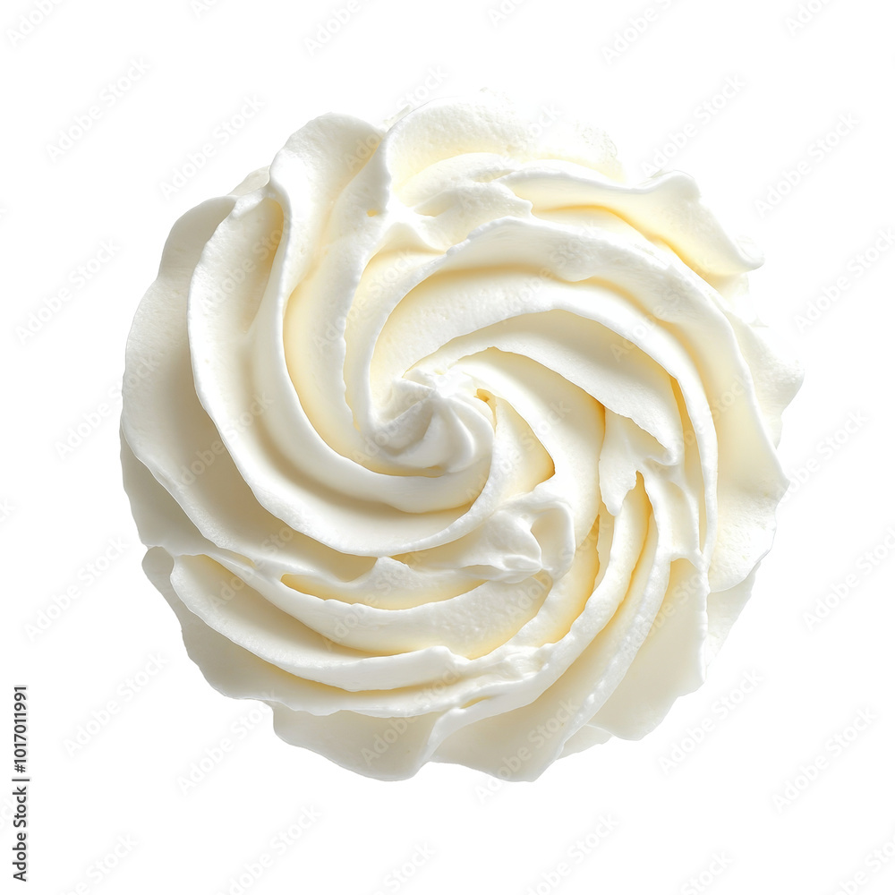 Fluffy whipped cream swirl on a Png background perfect for desserts and coffee garnishing, Fluffy Whipped Cream Swirl isolated on Png background Fluffy whipped cream swirl on a Png background perfect for desserts and coffee garnishing, Fluffy Whipped Cream Swirl isolated on Png background