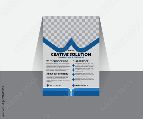 A creative A4 size print ready business solution flyer design template for marketing, advertising etc.