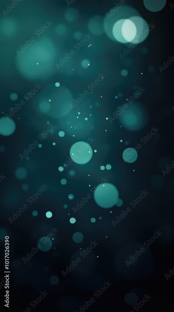 Soothing turquoise circles drifting softly on a dark gradient background for mobile wallpapers Soothing turquoise circles drifting softly on a dark gradient background for mobile wallpapers