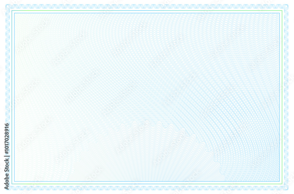 Certificate or diploma frame template. With guilloche mesh pattern. Vector mockup Certificate or diploma frame template. With guilloche mesh pattern. Vector mockup