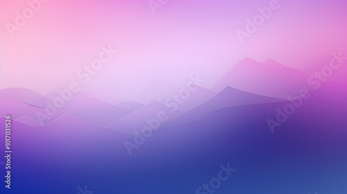 Stunning Gradient Landscape: Serene Purple and Pink Mountain Horizon Background