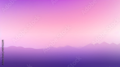 Stunning Gradient Landscape: Serene Purple and Pink Mountain Horizon Background