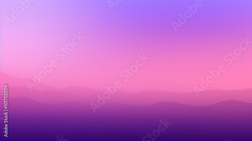 Stunning Gradient Landscape: Serene Purple and Pink Mountain Horizon Background