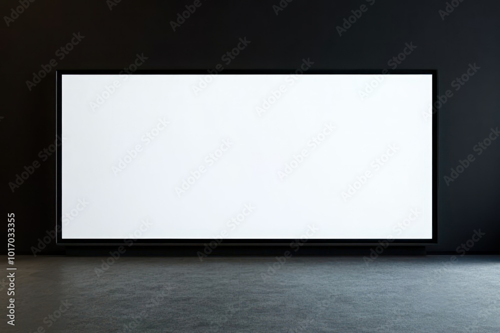 Blank Screen on Black Background for Display Use Blank Screen on Black Background for Display Use