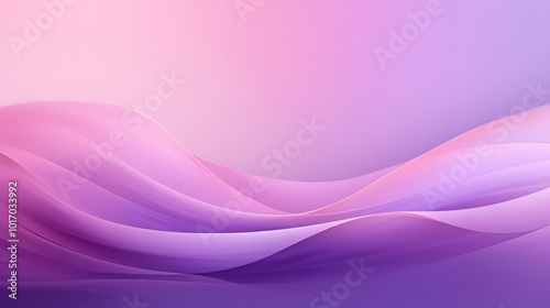 Stunning Gradient Landscape: Serene Purple and Pink Mountain Horizon Background