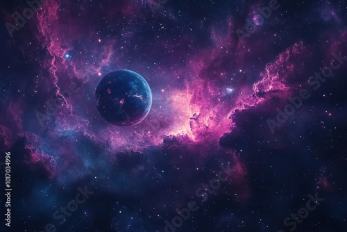 Cosmic Scene with Vibrant Colors and Stunning Details