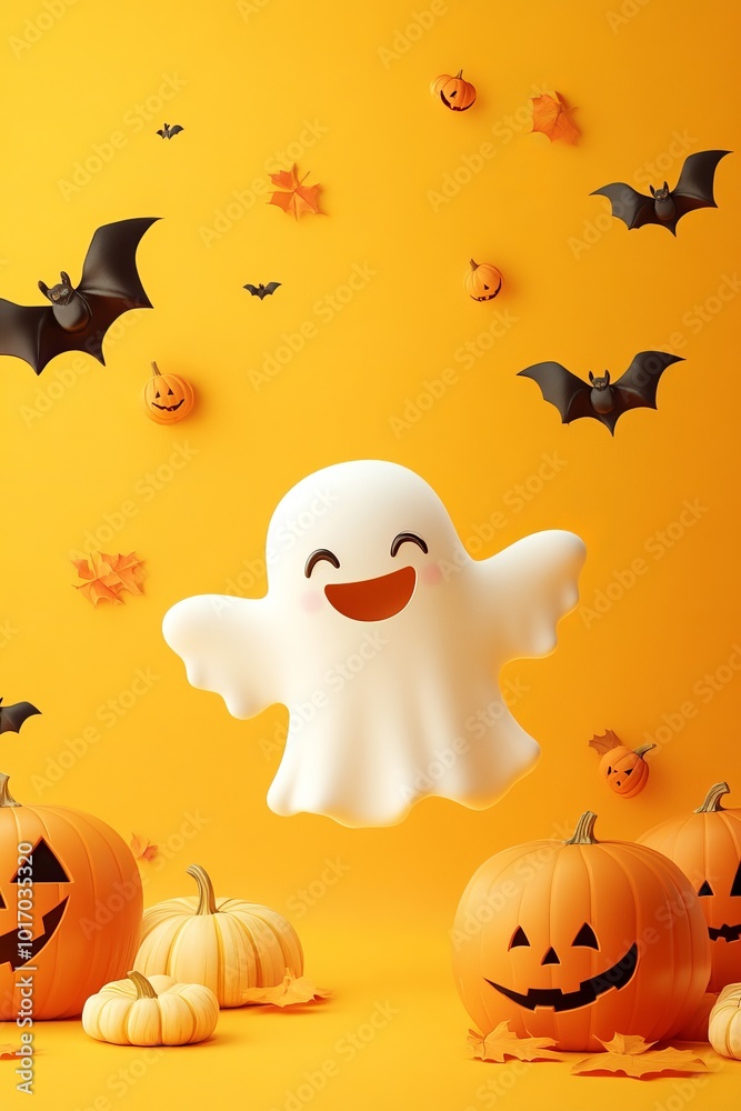 Fototapeta premium Halloween concept invitation template