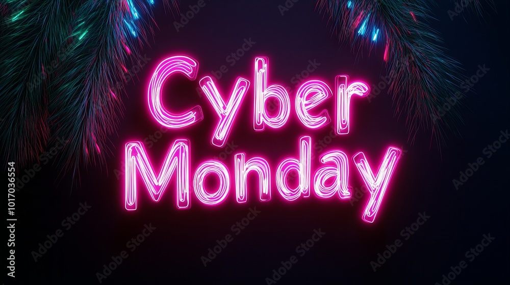 A neon sign with the words A neon sign with the words