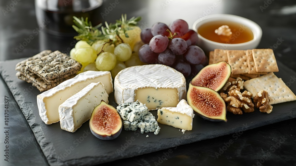 deska serów, ser brie, ser cheddar, ser pleśniowy, winogrona, figi, orzechy, deska do serwowania, elegancka prezentacja, przekąska, wykwintna kuchnia, talerz serów, deska łupkowa, luksusowe jedzenie, deska serów, ser brie, ser cheddar, ser pleśniowy, winogrona, figi, orzechy, deska do serwowania, elegancka prezentacja, przekąska, wykwintna kuchnia, talerz serów, deska łupkowa, luksusowe jedzenie,