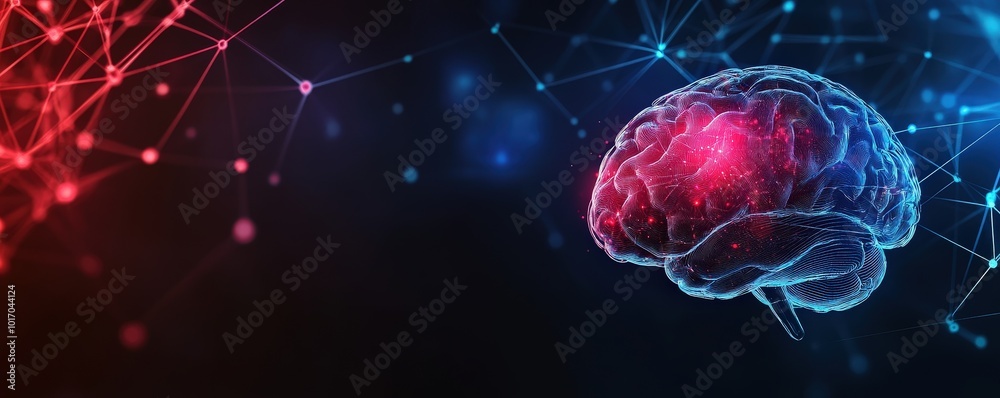 Visual representation of a brain interconnected with digital networks, symbolizing intelligence, technology, and neuroscience. Visual representation of a brain interconnected with digital networks, symbolizing intelligence, technology, and neuroscience.