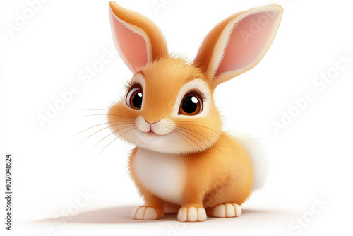 Funny Cartoon Rabbit for Children’s Storybooks