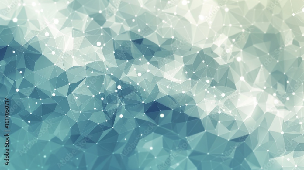 Fototapeta premium Abstract Polygonal Low Poly Background with Geometric Shapes and Soft Colors