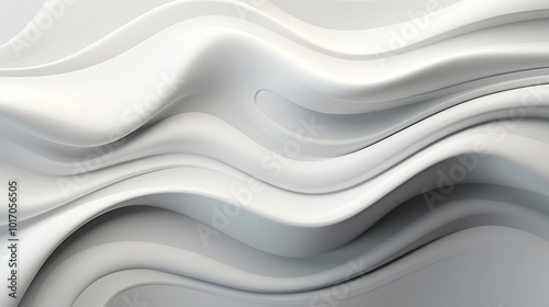 Abstract White Waves