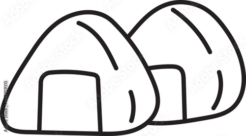 onigiri japanese food clipart
