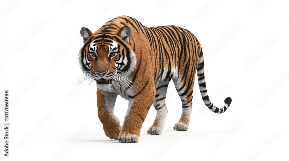 Obraz premium Wild Animal Concept (White Background) Prompts.