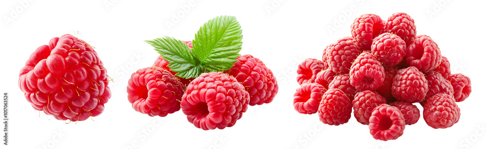 Sweet raspberry fruit isolated on transparent background. Png format Sweet raspberry fruit isolated on transparent background. Png format