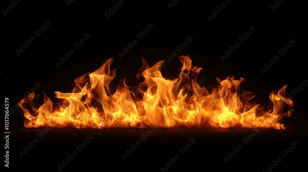 A vibrant display of flames against a dark background, conveying warmth and energy. A vibrant display of flames against a dark background, conveying warmth and energy.