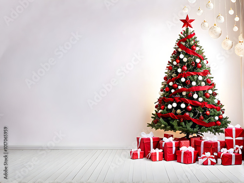 Festive Christmas Backgrounds with Ornaments & Lights | Cozy Holiday Gifts for Designs, Cards, Social Media & Promotions | High-Quality Seasonal Images for a Warm & Joyful Christmas New Year