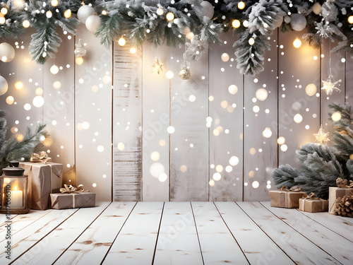 Festive Christmas Backgrounds with Ornaments & Lights | Cozy Holiday Gifts for Designs, Cards, Social Media & Promotions | High-Quality Seasonal Images for a Warm & Joyful Christmas New Year