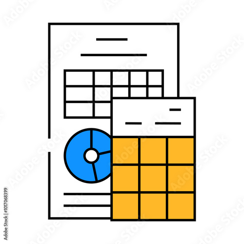 financial esg line icon vector. financial esg sign. isolated symbol illustration