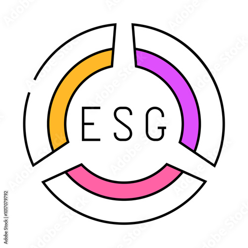 esg environmental social governance line icon vector. esg environmental social governance sign. isolated symbol illustration