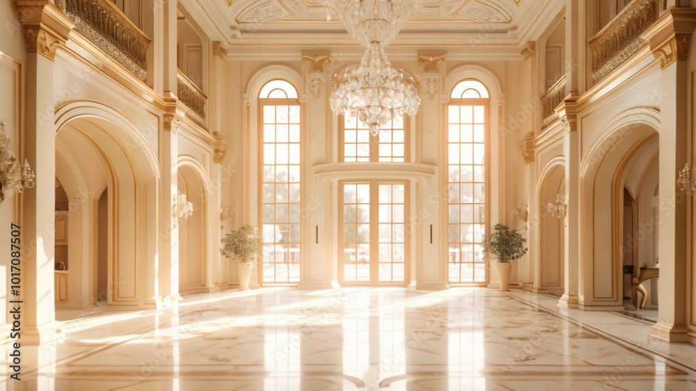 Elegant Grand Hallway with Marble Columns and Natural Light hd animated video
Elegant Grand Hallway with Marble Columns and Natural Light hd animated video