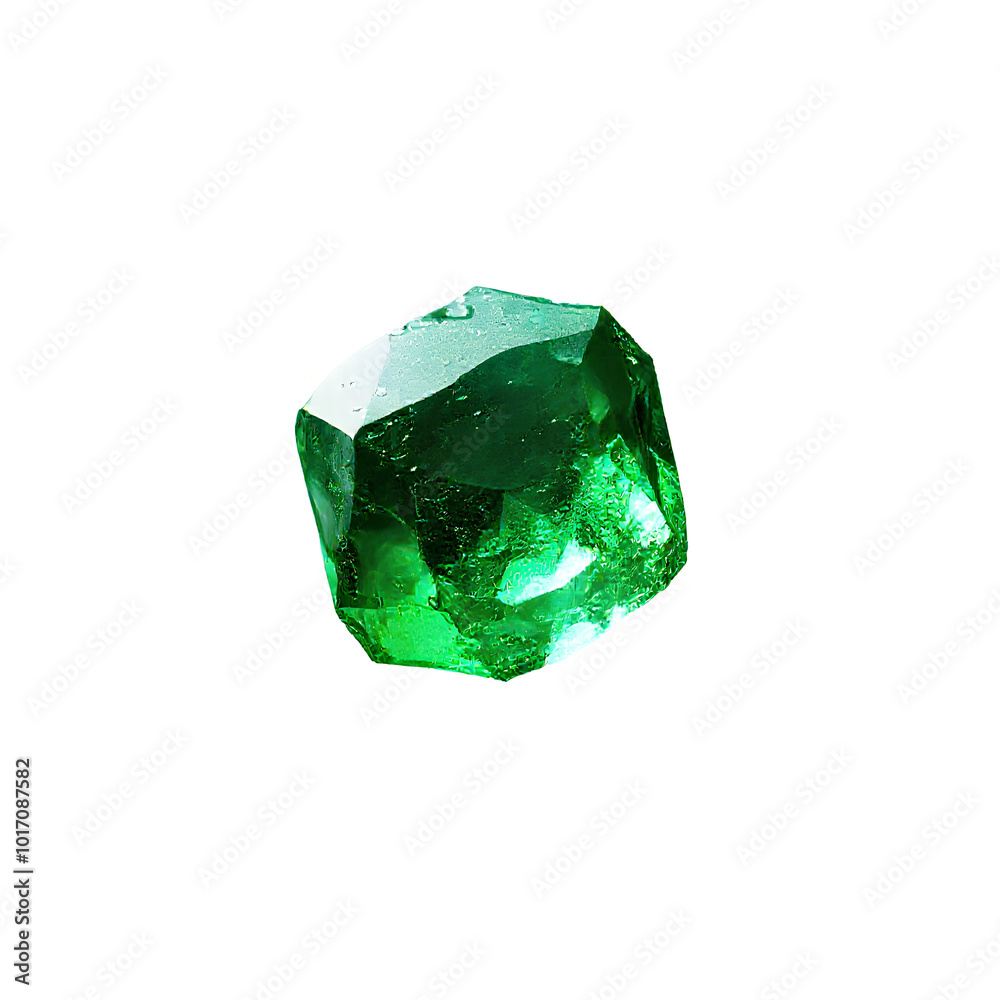 Very detail emerald floating on a full white background
Very detail emerald floating on a full white background
