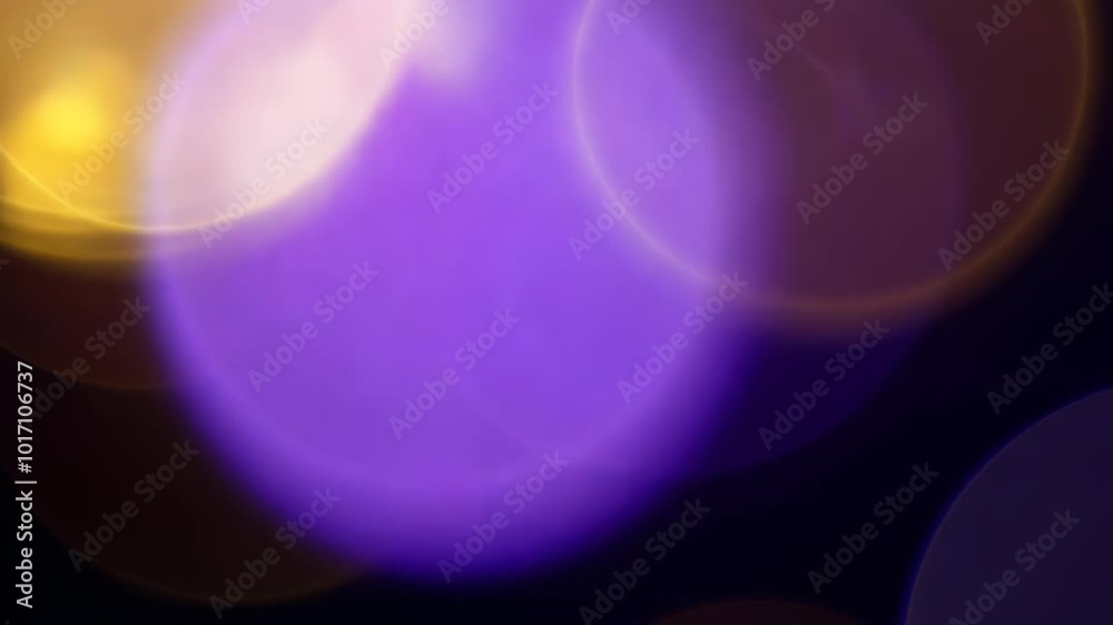 Abstract Bokeh with Purple and Yellow Lights Abstract Bokeh with Purple and Yellow Lights