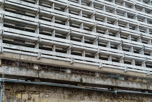 abandoned old building in the city