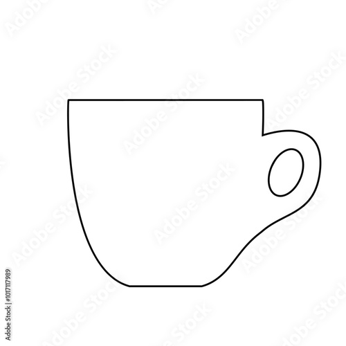 A vector icon of a white espresso cup. Ideal for cafes, coffee shops, and restaurants.