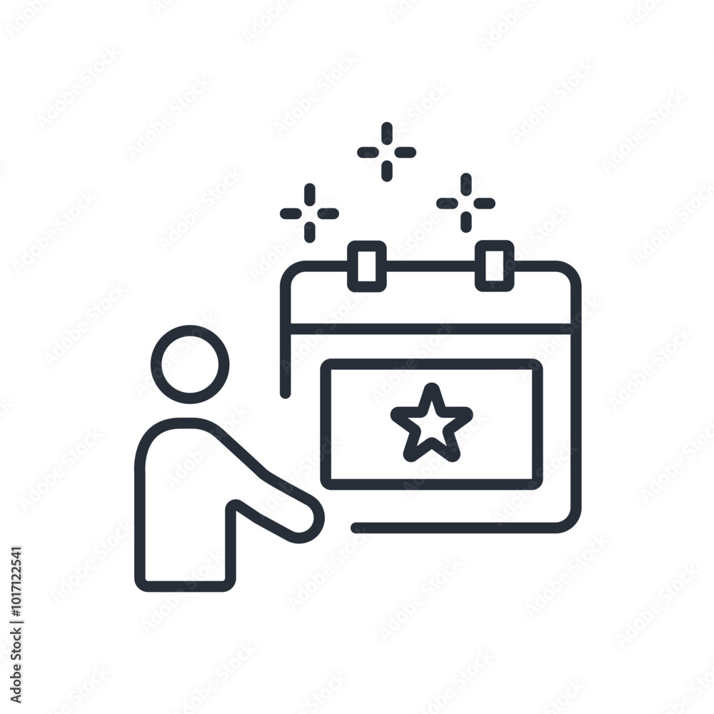 january 1 st icon. vector.Editable stroke.linear style sign for use web design,logo.Symbol illustration. january 1 st icon. vector.Editable stroke.linear style sign for use web design,logo.Symbol illustration.