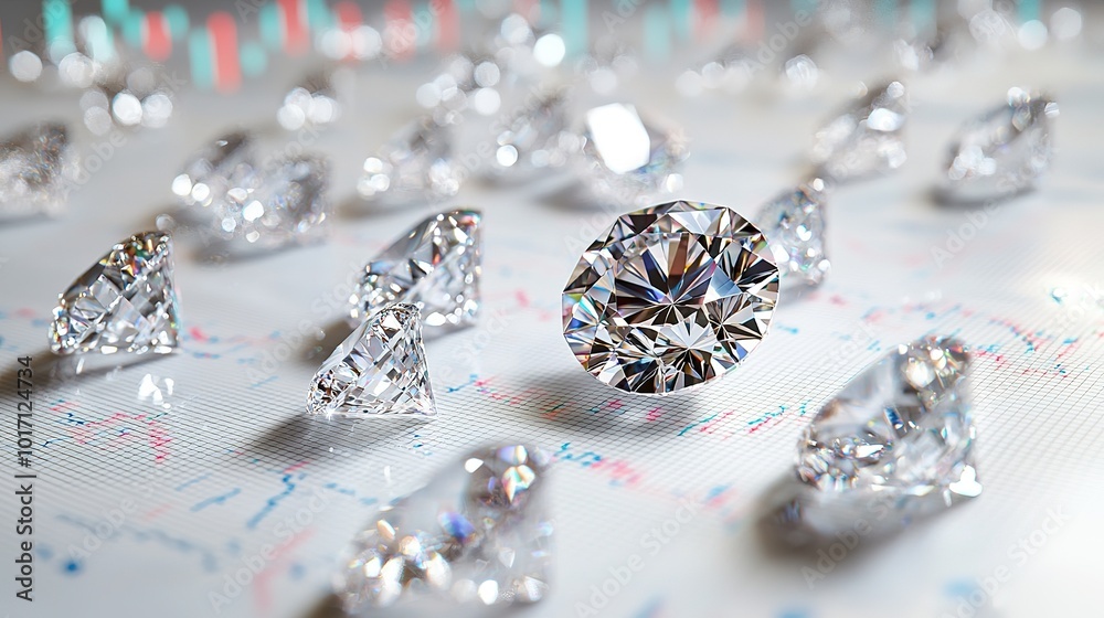 A cluster of sparkling diamonds arranged artfully, showcasing their brilliance and clarity against a subtle background. A cluster of sparkling diamonds arranged artfully, showcasing their brilliance and clarity against a subtle background.