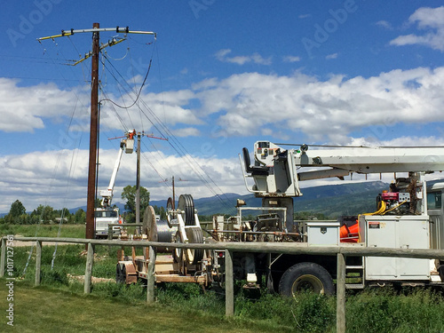 Linemen Installing Cables