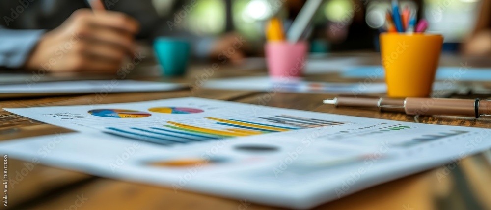 Fototapeta premium Business Perspective on Data Analysis and Strategy Planning