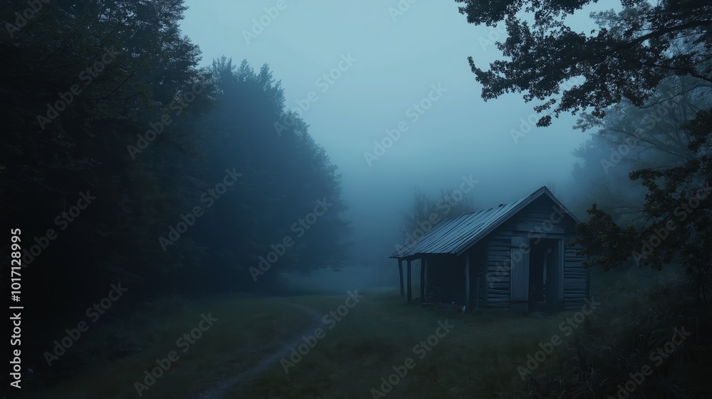 Abandoned Cabin in the Mist: A Journey into the Unknown Abandoned Cabin in the Mist: A Journey into the Unknown