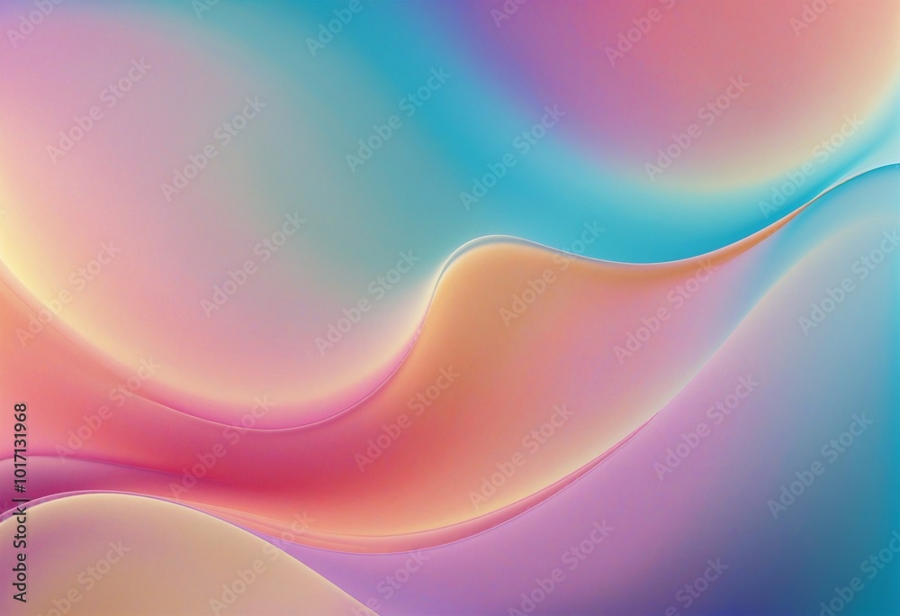 Fototapeta premium Fluid Gradient with LightBlue, Cyan, Pink, Gold and Dark Goldenrod Transitions