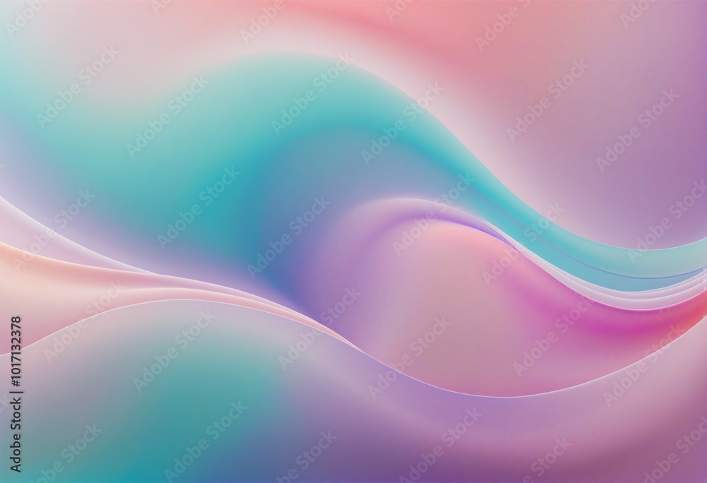 Fototapeta premium Fluid Gradient with Lavender, Cyan, Pink, Silver and Platinum (Bright Silver) Transitions
