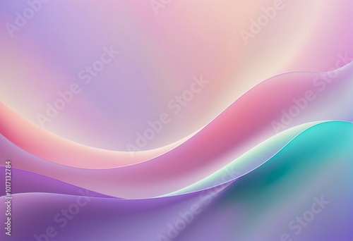 Fluid Gradient with Lavender, Cyan, Pink, Silver and Platinum (Bright Silver) Transitions