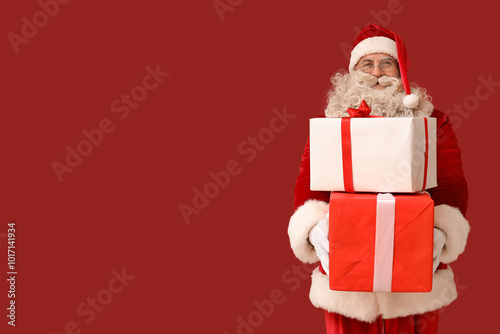 Santa Claus with Christmas ...