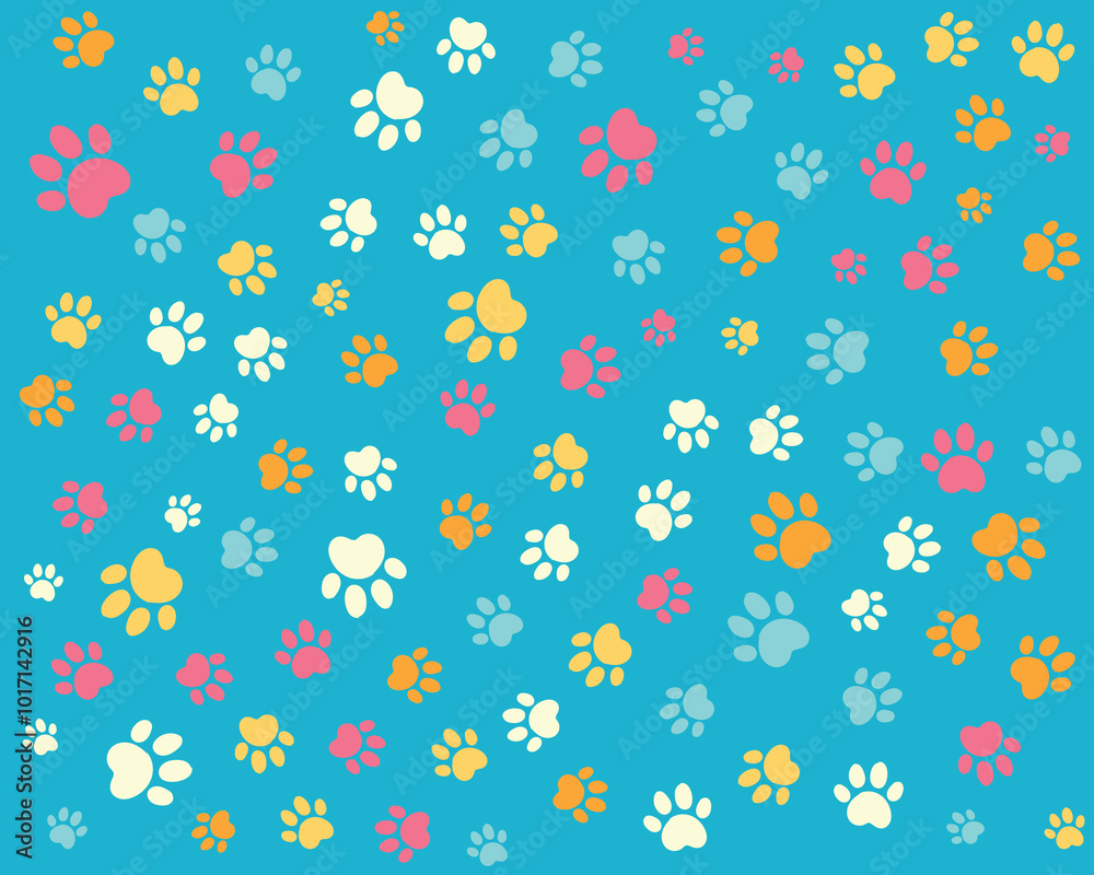 seamless pattern with paws , pattern little paws seamless pattern with paws , pattern little paws