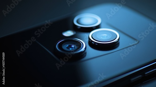 Close-up of a Smartphone's Triple Camera System