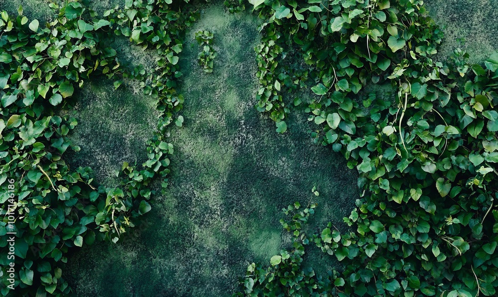 Obraz premium A green wall with a textured surface